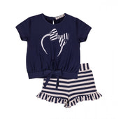 Everything Must Change (EMC) Girls Navy Short Set